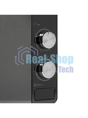 Микроволновая печь Tesler MM-2002 зеркальный/черный, 20 л, 700 Вт, переключатели - поворотный механизм