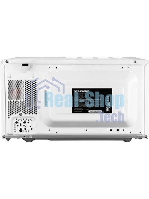 Микроволновая печь Starwind SMW3720 белый, 20 л, 700 Вт, переключатели - поворотный механизм