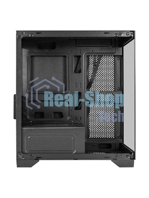 Компьютерный корпус Minitower ExeGate i3 SEA LE (mATX, без БП, 1хUSB+1хUSB 3.0, HD аудио, черный, передняя и боковая панели - закаленное стекло)