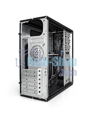 Компьютерный корпус Miditower ExeGate CP-603 Black, ATX, (CP400W, 80мм), 2хUSB+2хUSB 3.0, Audio