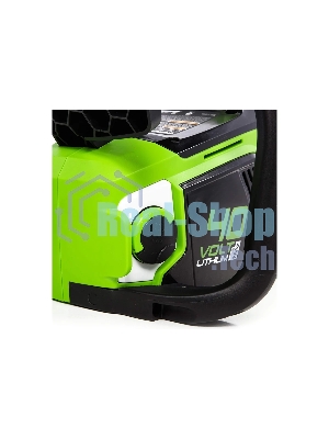 Цепная пила аккумуляторная (2005707UA) GreenWorks GD40CS15, 40V, 35 см, бесщеточная, 1,5 КВТ, с АКБ 2АЧ и ЗУ
