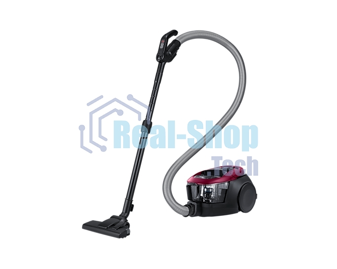 Пылесос Samsung VC18M31A0HP/EV бордовый/черный, 380/1800 Вт, уборка сухая, пылесборник контейнер 2 л