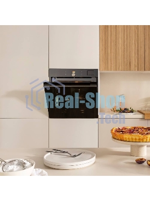 Встраиваемая электрическая духовка Gorenje BP6138B, объем 77 л, макс. температура 320 градусов, сенсорное/поворотное управление, Wi-Fi, пиролитическая очистка, телескопические направляющие на одном уровне, термощуп, AirFry, автоматические программы, динамическая система охлаждения, многоуровневое приготовление, PerfectGrill, энергоэффективность А+, черный