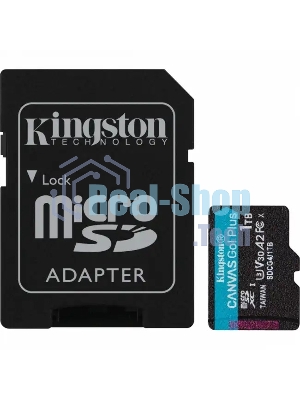 Флеш карта microSDXC 1Tb Kingston SDCG4/1Tb Canvas Go! Plus + adapter