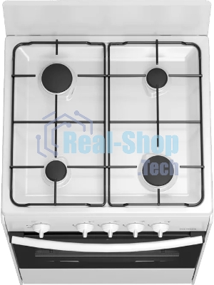 Плита газовая Darina S GM 441 001 W белый/черный, конфорок 4 шт, духовка 50 л, 50 см x 85 см x 51 см