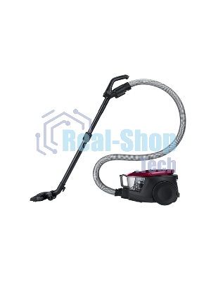 Пылесос Samsung VC18M31A0HP/EV бордовый/черный, 380/1800 Вт, уборка сухая, пылесборник контейнер 2 л