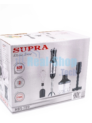 Блендер погружной SUPRA HBS-799 черный/серебристый