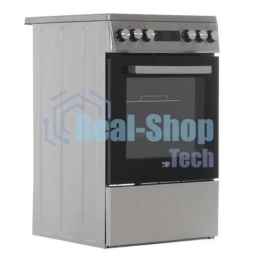 Плита электрическая Beko FSM57300GX черный, конфорок 4 шт, духовка 55 л, 50 см x 85 см x 60 см