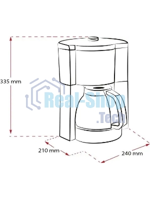 Кофеварка капельная Melitta Look V Therm Timer Black Filter черный/нержавеющая сталь, исп. кофе - молотый, 1.25 л, 1000 Вт