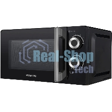 Микроволновая печь Hyundai HYM-M2054 черный/серебристый, 20 л, 700 Вт, переключатели - поворотный механизм