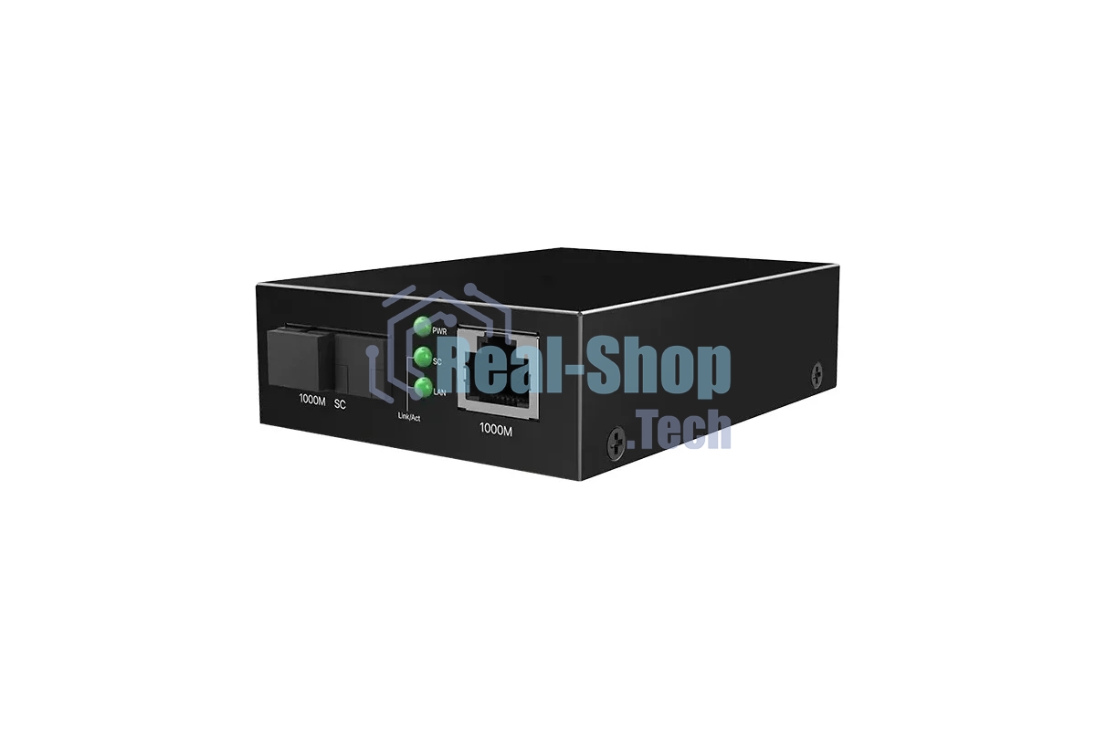 Медиаконвертер одномодовый Tenda TFC300A, RJ-45x1 Гбит/с, SCx1 Гбит/с, до 3 км