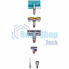 Пылесос вертикальный Dyson V15S SV47 Submarine Vac UK желтый/никель, питание от аккумулятора, 240 Вт, уборка влажная/сухая, пылесборник 0.75 л