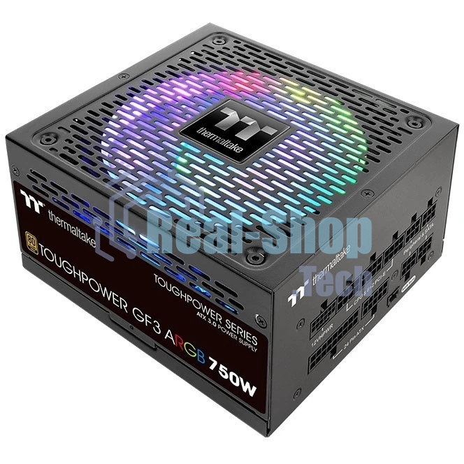 Блок питания Thermaltake Toughpower GF3 ARGb (PS-TPD-0750F4FAGE-1), 750Вт, 80 PLUS Gold, 140мм, модульный, черный