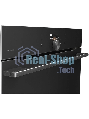 Встраиваемая электрическая духовка Gorenje BP6138B, объем 77 л, макс. температура 320 градусов, сенсорное/поворотное управление, Wi-Fi, пиролитическая очистка, телескопические направляющие на одном уровне, термощуп, AirFry, автоматические программы, динамическая система охлаждения, многоуровневое приготовление, PerfectGrill, энергоэффективность А+, черный