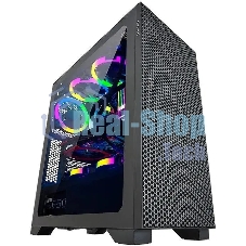 Компьютерный корпус Azza Hive черный без БП ATX 8x120мм 5x140мм 2xUSB 2.0 1xUSB 3.0 audio bott PSU