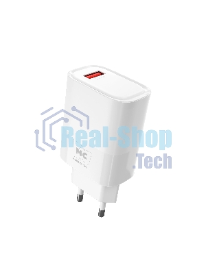 Сетевое зарядное устройство MORE CHOICE (4620202553423) NC09m 1USB 3.0A QC3.0 15W, белый