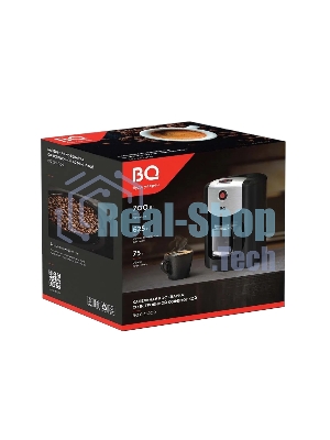 Кофеварка капельная со встроенной кофемолкой BQ CM1009 черный-стальной, исп. кофе - зерновой/молотый, 0.625 л, 700 Вт.