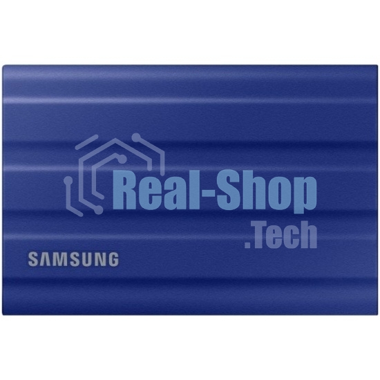 Внешний SSD Samsung T7 Shield, 2TB, USB 3.2 Gen 2 Type-C, R/W 1050/1000, синий