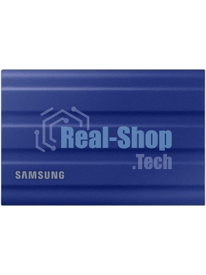 Внешний SSD Samsung T7 Shield, 2TB, USB 3.2 Gen 2 Type-C, R/W 1050/1000, синий