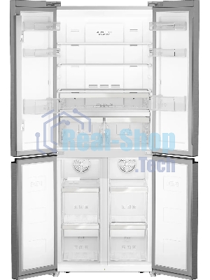 Холодильник Hotpoint HFP4 480I X нержавеющая сталь трехкамерный 300/150л морозилка снизу, No Frost, Side by Side