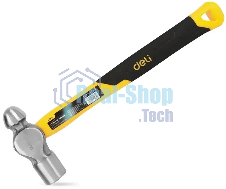 Рихтовочный молоток Deli DL443016 450 гр Фибергласовая рукоять