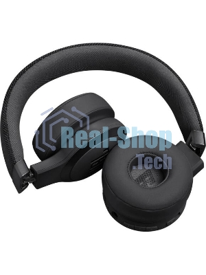 Беспроводные/проводные наушники JBL Live 670NC черный, накладные, Bluetooth + проводной, адаптивное шумоподавление, быстрая зарядка