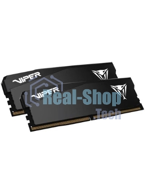 Оперативная память Patriot Viper Elite 5 Ultra, DDR5, 64GB (2x32GB), 6000 MHz, CL28, с радиатором, чёрный