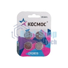 Элемент питания литиевый CR2025 4хBL (блист.4шт) КОСМОС KOC2025BL4