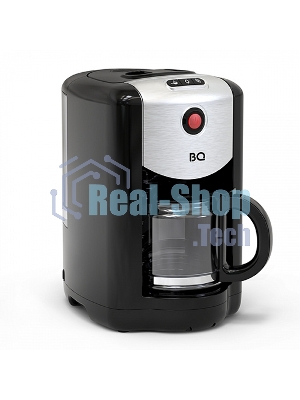 Кофеварка капельная со встроенной кофемолкой BQ CM1009 черный-стальной, исп. кофе - зерновой/молотый, 0.625 л, 700 Вт.