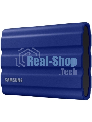 Внешний SSD Samsung T7 Shield, 2TB, USB 3.2 Gen 2 Type-C, R/W 1050/1000, синий