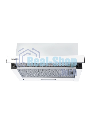 Вытяжка встраиваемая Centek CT-1840-50 белый, 50 см, 600 куб. м/ч, 52 дБ