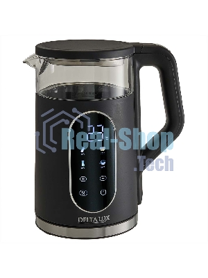 Чайник Delta Lux DE-1025 черный 2,2кВт, 1.7 л, LC