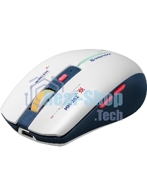 Мышь беспроводная Defender Dila MM-282 белый/синий, 1800 dpi, радиоканал, USB, кнопки - 6