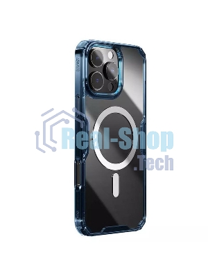 Чехол Nature TPU Pro Magnetic Case, синий, (AP IP16 Pro Max)