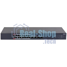 Коммутатор Dahua DH-CS4220-16GT-190, 2×1 Гбит/с + 2×1 Гбит/с Combo, управляемый