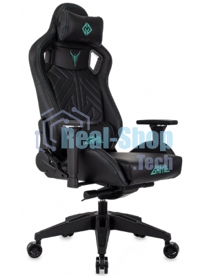 Кресло игровое Knight Titan черный эко.кожа, крестов. пластик