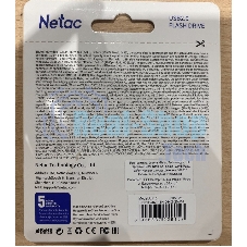 Флешка USB Netac U116 (NT03U116N-064G-20WH), 64Gb, USB 2.0, R/W 70/30, белый