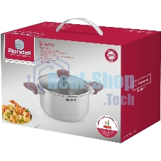 Кастрюля Rondell Bueno RDS-1587 (ST) стальной 1587 Кастрюля с/кр 20 см 2,8 л Bueno Rondell
