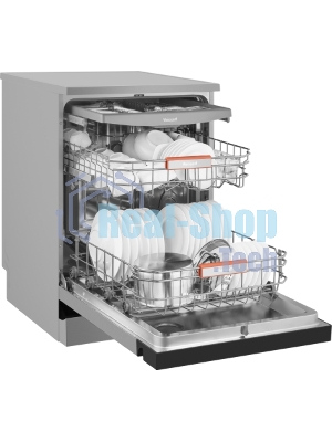 Посудомоечная машина Weissgauff DW 6038 X Inverter, нержавеющая сталь, 59.8 см, 14 компл., сушка конденсационная, 49 дБ, класс A++