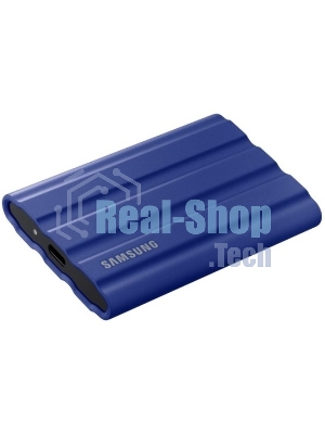 Внешний SSD Samsung T7 Shield, 2TB, USB 3.2 Gen 2 Type-C, R/W 1050/1000, синий