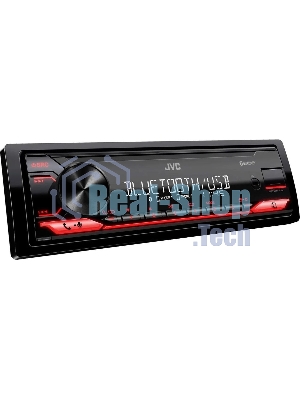 Автомагнитола JVC KD-X182BT, 1 DIN, Bluetooth, USB Type-A, AUX, съёмная панель