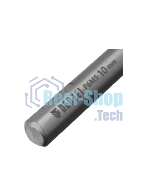 Сверло спиральное по металлу Denzel 10 x 133 мм, Р6М5, Golden Tip