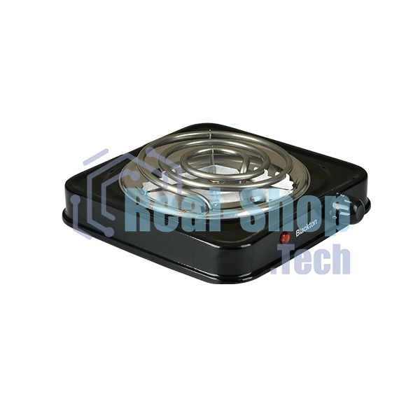 Плита настольная электрическая BLACKTON Bt HP101S чёрный, 1 кВт, ТЭН, конфорки - 1, эмаль, поворотные переключатели