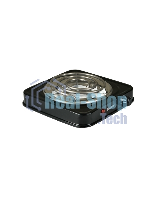 Плита настольная электрическая BLACKTON Bt HP101S чёрный, 1 кВт, ТЭН, конфорки - 1, эмаль, поворотные переключатели