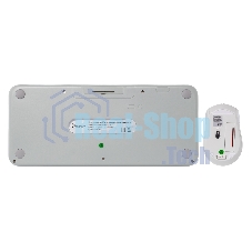 Комплект клавиатура+мышь Smartbuy 626376AG беспроводной, USB, 1000 DPI, белый