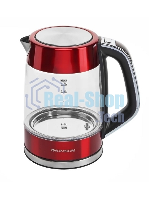 Чайник электрический Thomson K20ES-2001 GLASS 1.7L RED