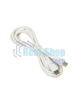 Кабель USB2.0 Cablexpert CCB-USB2-CMCMO1-2MW, TypeC/TypeC, Classic 0.1, 3A, 60Вт, PD/QC3.0, медь, 2м, белый, коробка