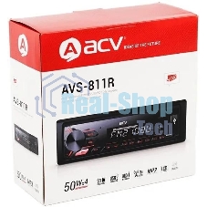Автомагнитола ACV AVS-811R, 1 DIN, USB Type-A, AUX, съёмная панель