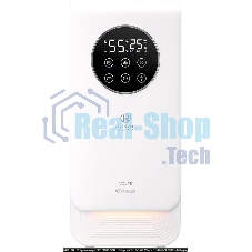 Увлажнитель воздуха Royal Clima VOLPE RUH-VP270/6.5E-WT белый, 30 м², 6.5 л, ультразвуковой, производительность 270 мл/ч, гигростат, ароматизация, управление по Wi-Fi (SmartLife), пульт ДУ
