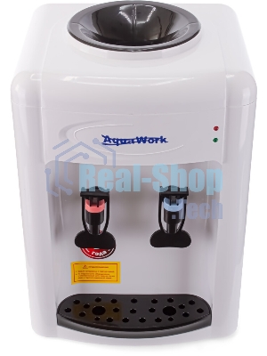Кулер для воды Aqua Work 0.7-TKR, верхняя загрузка, нагрев 97 °С, без охлаждения, белый/черный